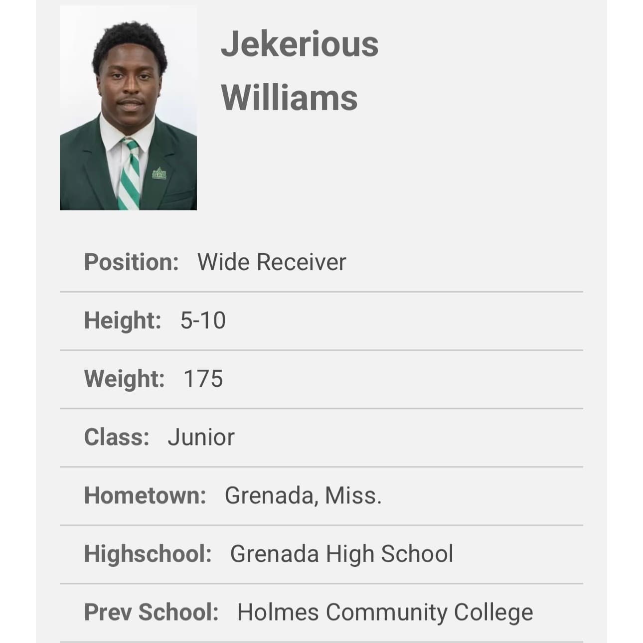 Jekerious Williams